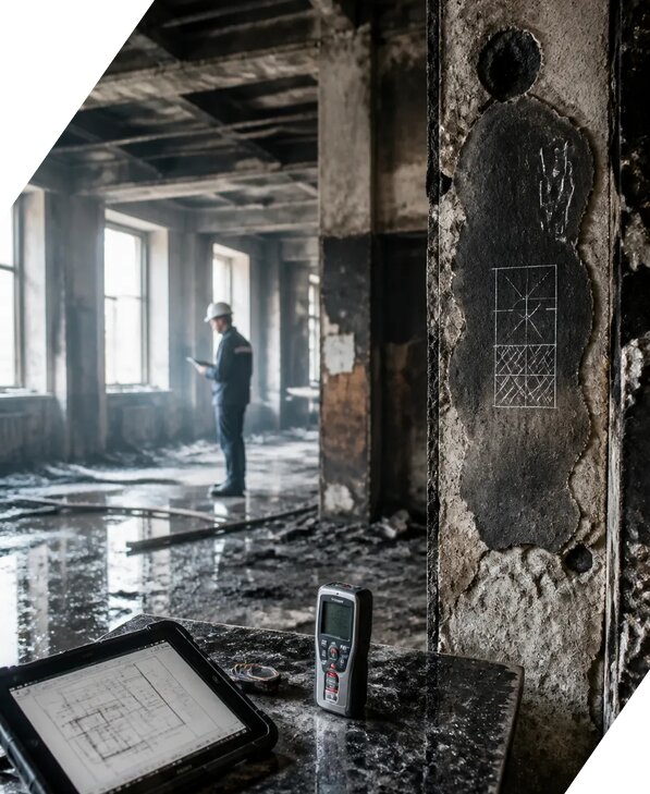 Обследование зданий после пожара в Северске от 15593 р. | ЭкспертизаРоссия